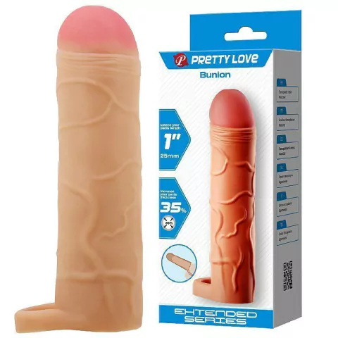 CAPA PENIANA COM ANEL PARA ESCROTO - 16,5 X 3,8