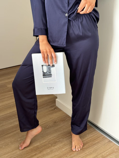 Pantalon azul T2 discontinuo - comprar online