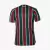 Camisa titular do Fluminense 24/25 Listrada Verde Vermelho vinho e branco - Versão torcedor masculina - Gola V
