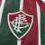 Camisa titular do Fluminense 24/25 Listrada Verde Vermelho vinho e branco - Versão torcedor masculina - Gola V