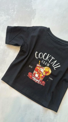 Remerita negra cocktail CLUB