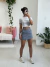 Shorts-Saia Mia Cinza