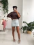 T-shirt Cropped Wanderlust Marrom - loja online
