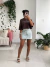T-shirt Cropped Wanderlust Marrom - loja online