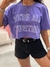T-shirt Cropped Together Roxa