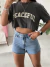 T-shirt Cropped Peaceful Grey na internet