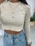 Blusa Cropped Classy Bege - Trinity