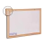 Quadro Branco 60x40cm Com Moldura de Madeira Standart Cortiarte