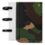 Caderno Diskô Classic Camuflado pequeno com capa em estampa camuflada e discos pretos.