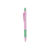 Lapiseira 0,7mm Poly Slim Mix da Faber-Castell com corpo rosa e detalhes em verde claro.