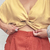 short terracota / Hatun / linho com viscose na internet