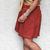 short terracota / Hatun / linho com viscose - Andina