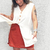 blusa regata faixa botões off white / Laguna / 100% viscose - Andina