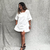 vestido curto off white / Yacu / linho com viscose - comprar online
