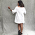 vestido curto off white / Yacu / linho com viscose - loja online