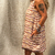 vestido dupla face estampa Las Casitas e vinho / Antay / linho com viscose - loja online