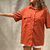 camisa terracota / Pacha / linho com viscose - loja online