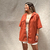 camisa terracota / Pacha / linho com viscose - Andina