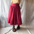 saia mid e vestido vinho / Anka / linho com viscose - Andina