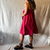 saia mid e vestido vinho / Anka / linho com viscose na internet