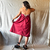 saia mid e vestido vinho / Anka / linho com viscose - comprar online