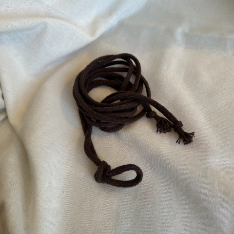 cinto algodão marrom café