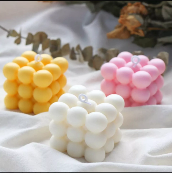 Molde de silicona Vela cubo Burbujas Max Bubble