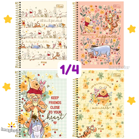 Caderno 1/4 Ursinho Pooh Tilibra - comprar online