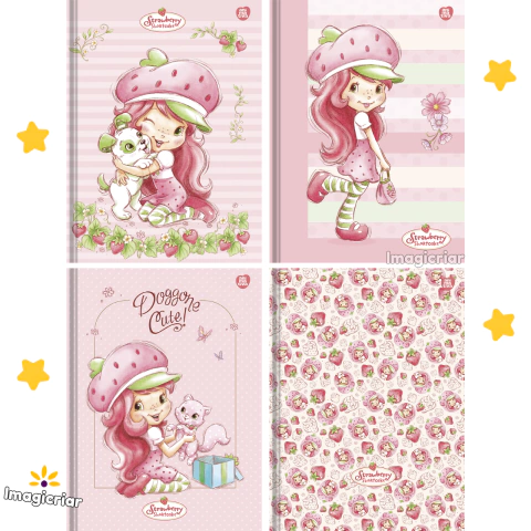 Caderno Brochura Colegial Moranguinho com Cheirinho Animativa - 160 Folhas Especiais - comprar online