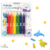 Giz de Cera Retrátil para Banho 6 Cores + 2 Esponjas Surpresas ColorJoy Leo&Leo