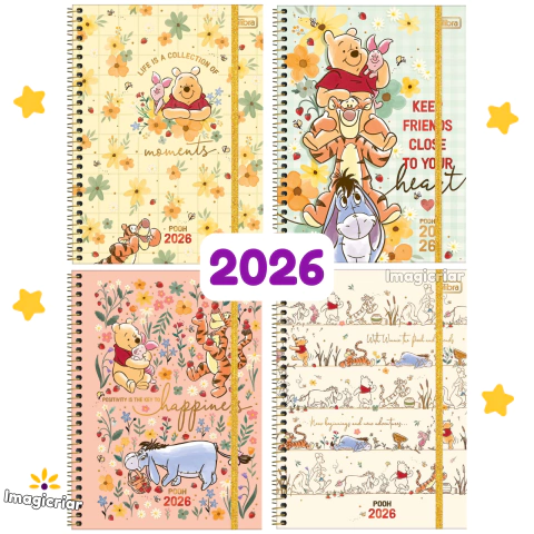 Planner Ursinho Pooh 2026 Espiral Tilibra - comprar online