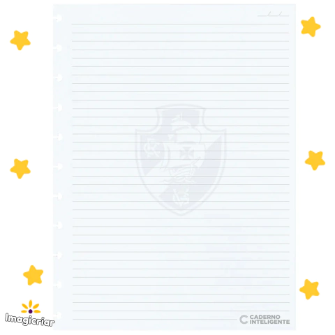 Refil Pautado Clube de Regatas Vasco da Gama 90g para Caderno Inteligente | Tamanho Grande
