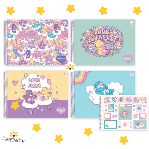 Caderno Cartografia Ursinhos Carinhosos Animativa - 1 Matéria Universitário