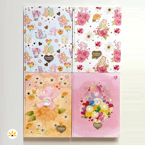 Caderno Brochura Colegial Ursinhos Carinhosos Animativa - 160 Folhas Especiais