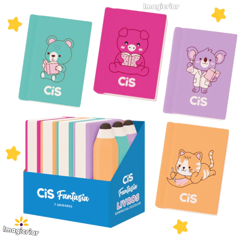 Borrachas Livros CiS Fantasia – Kit com 7 Unidades