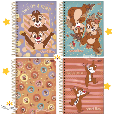 Caderno Universitário Tico e Teco Jandaia - 1 ou 10 Matérias - comprar online