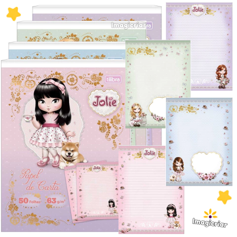 Bloco Papel de Carta Jolie Vintage Tilibra - comprar online