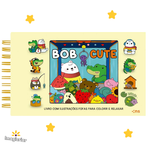 Livro de Colorir Bob Cute Capa Dura Editora Novo Século