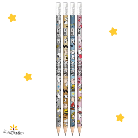 Lápis Grafite HB Snoopy Tilibra – Unidade ou Kit com 4