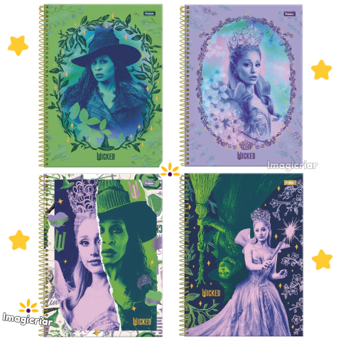 Caderno Universitário Wicked Foroni - 1 ou 10 Matérias - comprar online