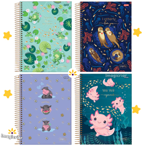 Caderno Universitário Puppies Jandaia - 1 ou 10 Matérias - comprar online