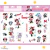 Cartela de Adesivos Minnie Mouse Tilibra | Tamanho G