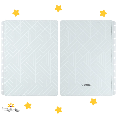 Capa e Contracapa Ice Grey para Caderno Inteligente