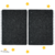 Capa e Contracapa Let's Glitter Neon Black para Caderno Inteligente