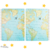 Capa e Contracapa Mapa Mundi Azul by GoCase para Caderno Inteligente