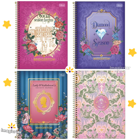 Caderno Universitário Bridgerton Tilibra - 1 ou 10 Matérias - comprar online