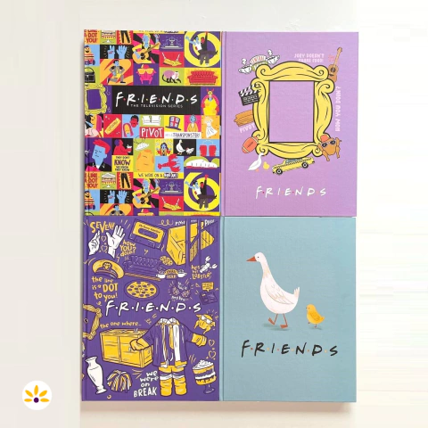 Caderno Brochura Colegial Friends Animativa - 160 Folhas Especiais