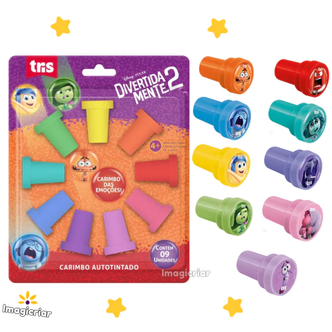 Carimbo Divertidamente Tris - Kit com 9