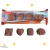 Borracha Chocolate com Cheirinho Holic Docinhos Tris - Kit com 4