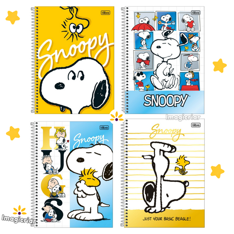 Caderno Universitário Snoopy Tilibra - 1 ou 10 Matérias - comprar online